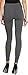 LMBLush Moda Seamless Full Length Leggings Footless Tights Underlayer in Many Colors, Charcoal One Size (Fits XS - XL)