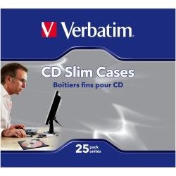 Verbatim Slim Jewel Case f&uuml;r Speicher-CD 25er Spindel, leere Cases Preisvergleich