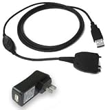 Palm Tungsten E2 Sync and Charge Cable - USB Travel Charger Adaptor Bundle