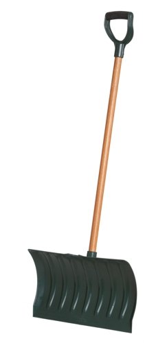 Erapro P-6 21-Inch Poly Snow Shovel/Pusher With 36-Inch Stained Hardwood Shaft