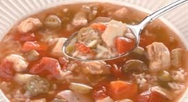 Chicken and Sausage Gumbo by Restaraunt Foods at Home