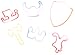 Zany Bandz Shaped Rubber Bands Bracelets 24Pack Dragonz Glows In The Dark!