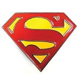 Superman Classic Logo Enameled Metal Belt Buckle