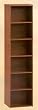 6 SHELF WOODEN CABINET / BOOKECASE IN CHERRY FINISH