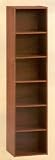 6 SHELF WOODEN CABINET / BOOKECASE IN CHERRY FINISH