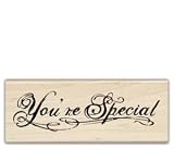 Inkadinkado Wood Mounted Stamp YOU'RE SPECIAL For Scrapbooking, Card Making & Craft Projects