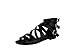 Breckelles Women's Covina-14 Strappy Buckle Detailed Gladaitor Flat Sandal