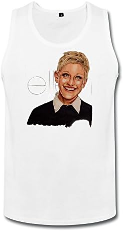 Guiwan Men's Ellen Degeneres Drawing Done With Copic Markers Tank Tops