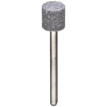 Foredom V Stone, Cylinder, 80 Grit, 3/8" Diameter , 1/8" Shank, Grey Ceramic Alum Oxide (Pack of 5)