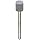 Foredom V Stone, Cylinder, 80 Grit, 3/8" Diameter , 1/8" Shank, Grey Ceramic Alum Oxide (Pack of 5)