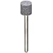 Foredom V Stone, Cylinder, 80 Grit, 3/8" Diameter , 1/8" Shank, Grey Ceramic Alum Oxide (Pack of 5)