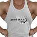 Best Body Nutrition Herren Bekleidung  - Muscle Tank Top weiss (white), Stück, XL