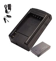Hitech - Battery & Travel Charger Set for Canon PowerShot S200 / PowerShot S230 Digital Camera.