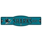 San Jose Sharks Official 4"x17" Street Sign