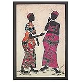 NOVICA Folk Art Painting - 'Gossip'