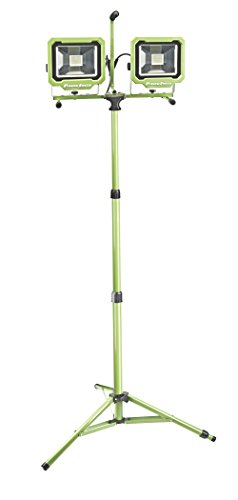 PowerSmith PWL2160TS Dual-Head 60W 6000 lm LED Work Light with Tripod