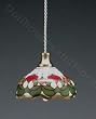 Miniature Kahlert Tiffany Rose Dollhouse Hanging Lamp