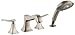 Hansgrohe 31314821 Metris C 4-Hole Roman Tub Set Trim, Brushed Nickel