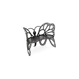 Flowerhouse FHBFB06 Black Cast Aluminum Butterfly Bench