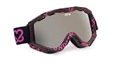 Spy Zed Ski Goggles - Matt Black/Pink/Keep A Breast/Silver Mirror Lens with Bonus Pink Lens