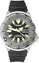 Seiko Men's "Black Monster" Automatic Dive Resin Strap Watch #SKX779
