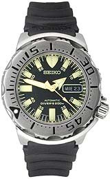 316N3MQBP1L Seiko Mens Black Monster Automatic Dive Resin Strap