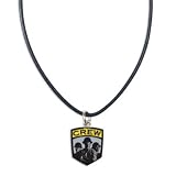 COLUMBUS CREW OFFICIAL LOGO 18" LEATHER NECKLACE