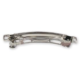 100 French Style Barrette Hair Clips - 60mm