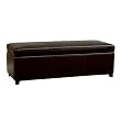 Baldwin Storage Ottoman - Espresso Brown