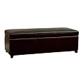Baldwin Storage Ottoman - Espresso Brown