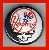 New York Yankees Grateful Dead 1 Inch Magnet