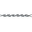 Dual Barbed Wire Arm Band Temporary Tattoo 1.5x9