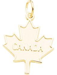 Rembrandt Charms Canada Charm, 10K Yellow Gold