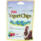 Kaytee Fiesta Yogurt Chips Treat for Rabbits and Guinea Pigs Berry Blend -- 3 oz