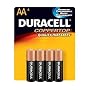 Duracell AA Alkaline Batteries, 4 Pack