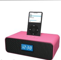 Ottavo OT1040P Speaker Docking Station with Alarm Clock FM Radio for All Generation iPods and iPod Touch w/ remote control- Pink Ottavo OT1040P Speaker Docking Station with Alarm Clock FM Radio for All Generation iPods and iPod Touch w/ remote control- Pink