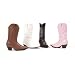 15 Inch Heel Cowboy Ankle Boot Children's (Pink Pu;Small)
