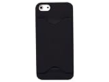 ID Business Credit Card Holder Hard Case Back Cover For Apple iPhone 5 Black