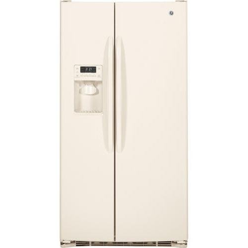 GE GSHF3KGZCC 23.1 Cu. Ft. Bisque Freestanding Side-By-Side Refrigerator