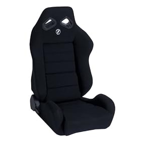 Corbeau TRS Black Cloth Racing Reclining Seat