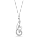10k White or Yellow Gold Diamond French Curve Pendant (1/6 cttw, I-J Color, I2-I3 Clarity), 18