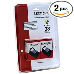 Click here to buy Lexmark #33 Color Print Cartridge Twin Pack ( 18C0534 ) by Lexmark.