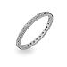 Jewelry : Monica's Thin Sterling Silver CZ Stackable Band