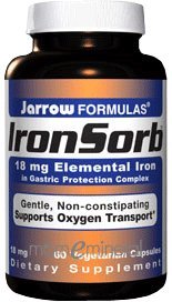 IronSorb 18 mg 60 caps by Jarrow Formulas