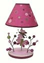Raspberry Swirl Lamp with Shade