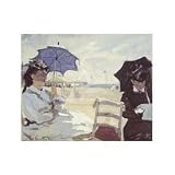 The Beach at Trouville, 1870 , Fine Art Print by Monet