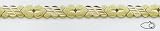14kt Yellow Gold 8 Diamond-cut Heart Bracelet - DC329-8