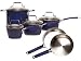 T-Fal Avante Color Clad 10-Piece Stainless-Steel Cookware Set, Blue