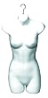 Deluxe Ladies Half Round Torso Form - White (Beware of Cheap Imitations!) Box of 1