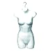 Deluxe Ladies Half Round Torso Form - White (Beware of Cheap Imitations!) Box of 1